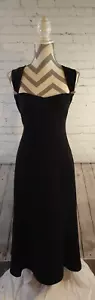 VINTAGE 90's black JONES NEW YORK formal cocktail party dress - SIZE 12 - Picture 1 of 17