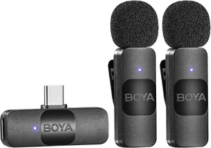 BOYA BY-V20 Wireless Lavalier Lapel Microphone for Android Phone PC - Omnidirect - Picture 1 of 9
