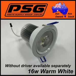 1 X 16W 90mm LED Downlight COB Dimmable Warm White 3500K Ceiling Light - Picture 1 of 12