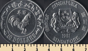 Singapore 10 dollars 1981