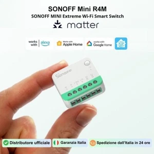 SONOFF MINI R4M Matter WiFi Smart Switch Interruttore Alexa Google Apple Home - Imagen 1 de 7
