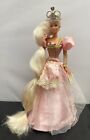 Vintage 1997 Barbie RAPUNZEL sehr langes platinblondes Haar Original Outfit