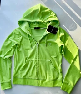 JUICY COUTURE Hoodie Sweatjacke Kapuzenjacke hellgrün M NEU! - Bild 1 von 6