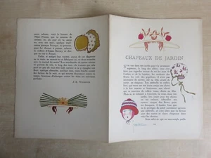 Gazette du Bon Ton, Chapeaux de Jardin Juin 1913 Georges Lepape / J L Vaudoyer - Picture 1 of 9