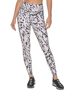 MSRP $70 Dkny Sport Womens Etched Zebra-Print 7/8 Leggings Pink Size Small - Picture 1 of 1