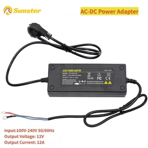 Adaptador de fuente de alimentación 220V a 12V 12A cable de alimentación AC a DC CONVERTIDOR DE VOLTAJE DE - Imagen 1 de 5