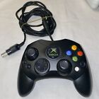 Original Xbox OEM S Type Black Controller with Breakaway Cable Tested and Works!