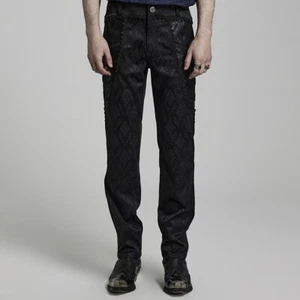 Punk Rave Conrad Textured Pants • Ships in 2-4 Weeks • Gothic - Picture 1 of 6