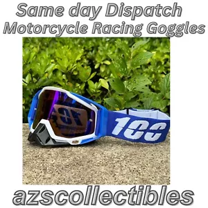 Motorcycle Racing Goggles Motocross MX MTB ATV UTV Dirt Bike Off-road Eyewear AU - Picture 1 of 12