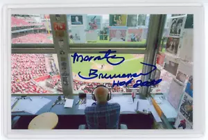 Foto firmada por Marty Brennaman - Inscrita "HOF 2000" Cincinnati Reds Sportscaster - Imagen 1 de 2
