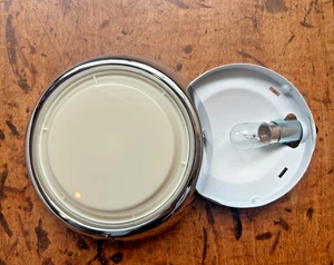 1955-1957 Chevy Sedan 1956-1957 HDTP Dome Light Housing Set, Ivory-NEW - Picture 1 of 4