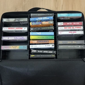 90s Cassette Tape Lot Alternative Pop Depeche KLF Iggy Erasure REM ++ Case Logic - Picture 1 of 6
