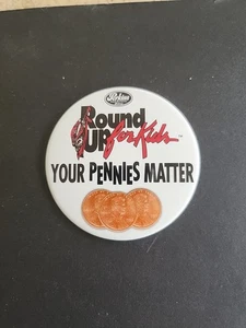 Perkins Round Up For Kids Button - Picture 1 of 3