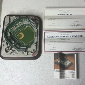 Original Detroit Tigers Comerica Park Danbury Mint Stadium Replica w/ COA - Picture 1 of 9