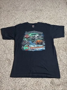 2004 Harley Davidson Mens Fairbanks Alaska Farthest North Outpost Sz XL Shirt - Picture 1 of 6