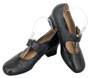 STUDIO HD2 Mary Jane Shoes Size 8M Black Leather 2" Block Heel Business Career - Picture 1 of 10