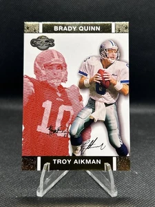 2007 Co-Signers Red Changing Faces Gold Troy Aikman Brady Quinn Rookie RC HOF - Picture 1 of 3