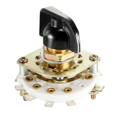 Interruptor giratorio uxcell 2P4T 2 polos 4 posiciones seleccionable 1 cubierta banda canal Se... Foto 1 de 4