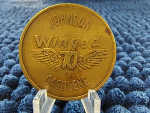 1933 - A Century of Progress - Chicago - Johnson Winged Gasolene Trade Token - Picture 1 of 10