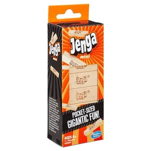 Jenga Mini Game Ages 6 And Up Hasbro Travel Size - Picture 1 of 5
