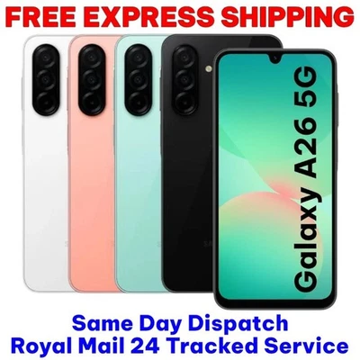 Neu Samsung Galaxy A26 256GB/128GB 5G entsperrt Smartphone Android Modell 2025