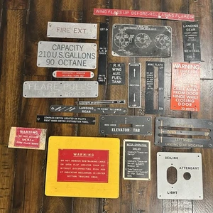 Republic Aviation Data Plate Lot - US Military Aircraft - Republic Airport - Bild 1 von 18