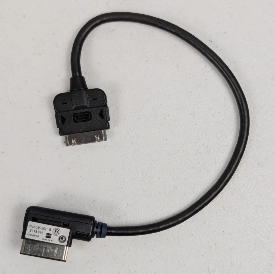Volkswagen VW MDI Adapter Cable Compatible with iPhone 5N0 035 554, iPad, iPod - Image 1 of 4