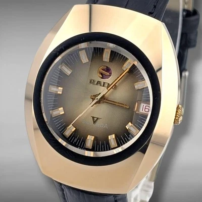 [Excelente + ] Reloj RADO Balboa V Vintage Gris Fecha Automático Dorado Funcionando #54 Foto 1 de 4