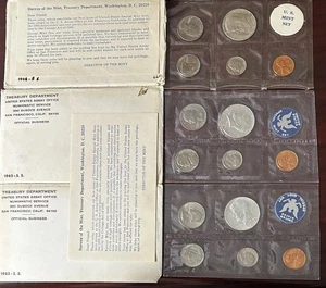 1965 1965 1966 (3) Silver United States Special Mint Sets OGP Coins Great Shape! - Picture 1 of 8