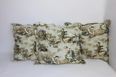 Almohadas de baño personalizadas - Juego personalizado de 3, mezcla de lino 20x20" Foto 1 de 4