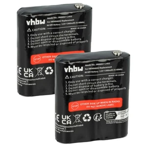 2x Akku für Motorola KEBT-071-C 1300mAh 3,6V Funkgerät - Zdjęcie 1 z 9
