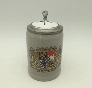Gerz Bierkrug - Bayern Wappen - Aus dem Kruag trink nur I - Bild 1 von 5
