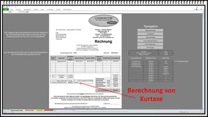 Rechnungssoftware Rechnungsprogramm Hotel FeWo Pension Herberge Kurtaxe City Tax - Bild 1 von 5