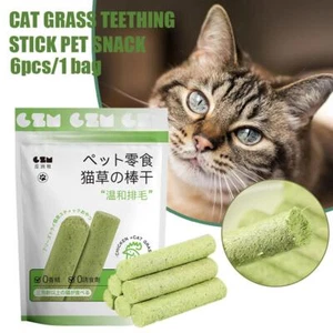 Cat-Grass Teething Stick Pet Snack Hairball Removal Teeth snack Cat Instant O4M7 - Bild 1 von 10