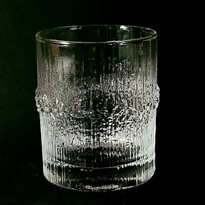 iittala ULTIMA NIVA OLD FASHIONED GLASS, Cast Glass, 8 OZ, 3 3/8", FINLAND - Picture 1 of 4