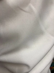 5 METRES GOOD QUALITY PLAIN SCUBA CREPE JERSEY STRETCH DRESS FABRIC IVORY ty - Picture 1 of 2