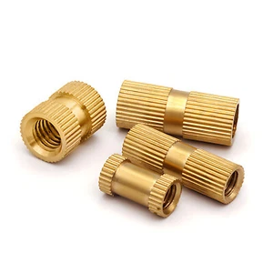 Écrou pressé M1,4 à M10 écrou moleté insert fileté, impression 3D, laiton - Photo 1/70
