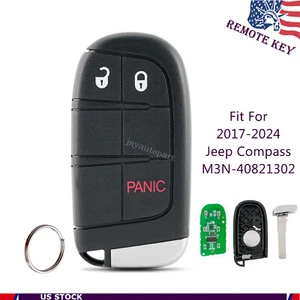For 2017 2018 2019 2020 2021 2022 Jeep Compass Remote Key Fob Push Start Button - Picture 1 of 8