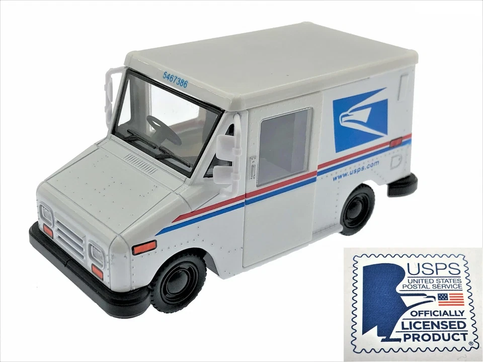 5" Kinsfun USPS LLV United States Postal Service Mail Diecast Toy Car Truck 1:36 - Image 1 of 4