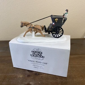 1989 Department 56 Heritage Village Collection “Kings Road Cab” #5581-6 In Box - Picture 1 of 12