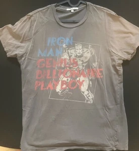 Iron Man T-Shirt M MEDIUM JUNK FOOD MARVEL MCU KURZARM TONY STARK RETRO - Bild 1 von 3