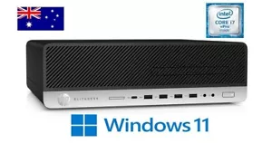 HP ELITEDESK 800 G5 CORE i7 9700 16GB 256/1TB SSD WINDOWS 11 PRO SFF DESKTOP PC - Picture 1 of 1