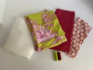 Stoffe zum Nähen + 2x Nähgarn - Bild 1 von 1