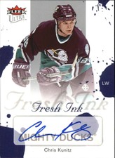 2005-06 Ultra Fresh Ink #FICK Chris Kunitz Autograph