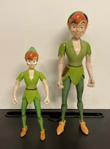 Disney - Peter Pan 12”& 9” Actionfiguren. Selten! EX - Bild 1 von 2