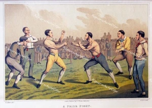 Henry Alken London Prize Fight Boxen Boxkampf Boxer Boxing Zweikampf Faustkampf - Picture 1 of 1