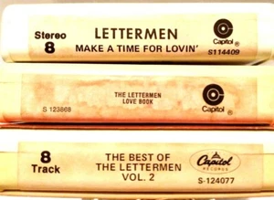 The Lettermen 8 Track Tapes 3pcs Best of Vol 2, Love Book, Make a Time Lovin - Picture 1 of 4