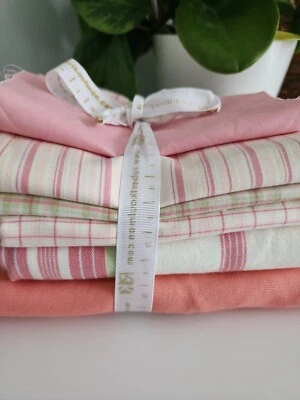 Fabric Scrap Pack/Remnants-Cotton-Quilting/Canvas-Peaches and Pinks - Image 1 of 4