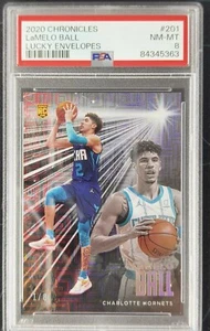 2020-21 Chronicles Essentials LaMelo Ball #201 RC Rookie Lucky Envelopes 1/8 psa - Picture 1 of 2