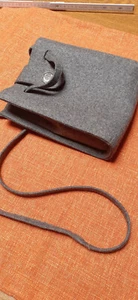 Filztasche aus grauem Filz wenig gebraucht guter Zustand Material FILZ - Bild 1 von 11